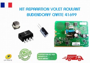  Kit Réparation VOLET ROULANT BUBENDORFF  (ref41699  radio Bubendorff) LNK304DN 