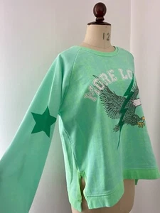 Hammill & Co Size M Gorgeous Mottled Green “more Love “ Design Great Condition - Picture 1 of 9
