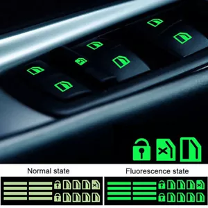 Car Sticker Car Door Window Switch Luminous Sticker Night Safety Accessories - Bild 1 von 13