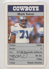 1987 Ace Fact Pack Dallas Cowboys Mark Tuinei