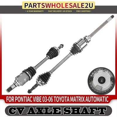 2x Conjunto de eje delantero derecho y derecho CV para Toyota Matrix Pontiac Vibe 2003-2006 AWD Foto 1 de 4