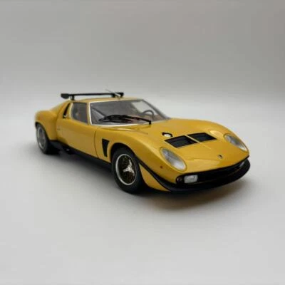 Kyosho 1/18 Lamborghini Miura Diecast Yellow alloy openable car model - Image 1 of 4