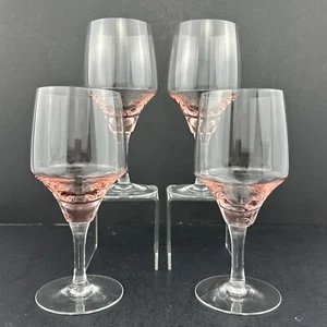Sasaki HARMONIE KORALLE Rosa Kristall Wassergläser (4) Weinkelch Hervorragender Zustand - Bild 1 von 17