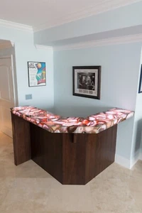 Natural Pink Agate Counter Slab Top Agate Restaurant & Bar Cyber Monday Sale - Picture 1 of 3