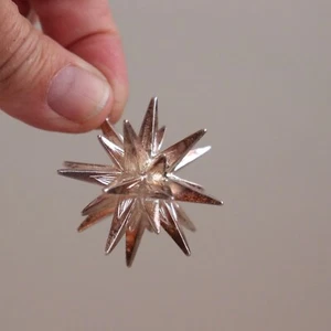 Cazenovia Sterling Silver Moravian Star Christmas Ornament Trush Topazio Sputnik - Picture 1 of 13