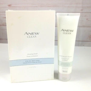 Avon Anew Clean Facial Cleansing Brush With Anew Clean Purifying Gel Cleanser - Picture 1 of 6