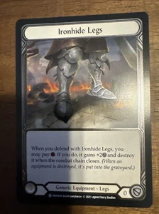 Flesh and Blood Ironhide Legs Monarch MON244 1st Edition Cold Foil Common NM - Picture 1 of 1