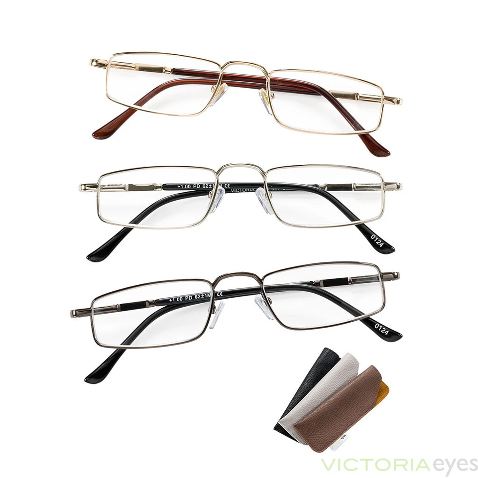 Brille VICTORIA SPENCER Lesebrille Lesehilfe +1,5+2,0+2,5+3,0 +3,50 Etui