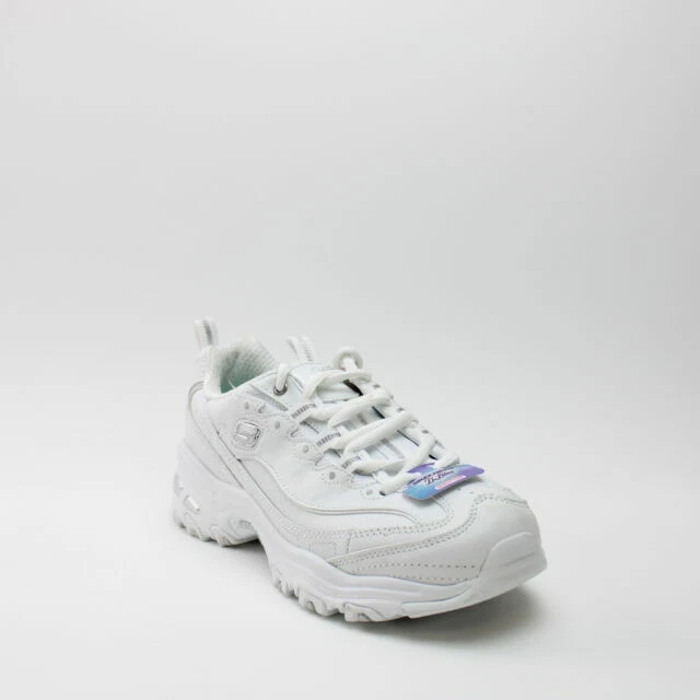 Skechers 11931 WSL D'Lites Fresh Start Woman Shoes - White - 6.5 Size