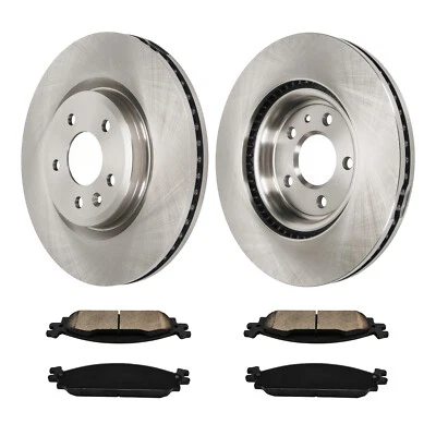 For Ford Explorer 2011-2014 Front Disc Rotors & Ceramic Brake Pads 54171+D1376 - Image 1 of 4