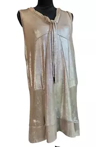 Abito nuovo con etichette MARC BY MARC JACOBS bronzo scintillante taglia L Large Barney’s New York - Foto 1 di 16