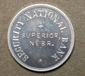 Superior, Nebr., Security National Bank Superior Diamond Jubilee, 1950. Alumi - Picture 1 of 2