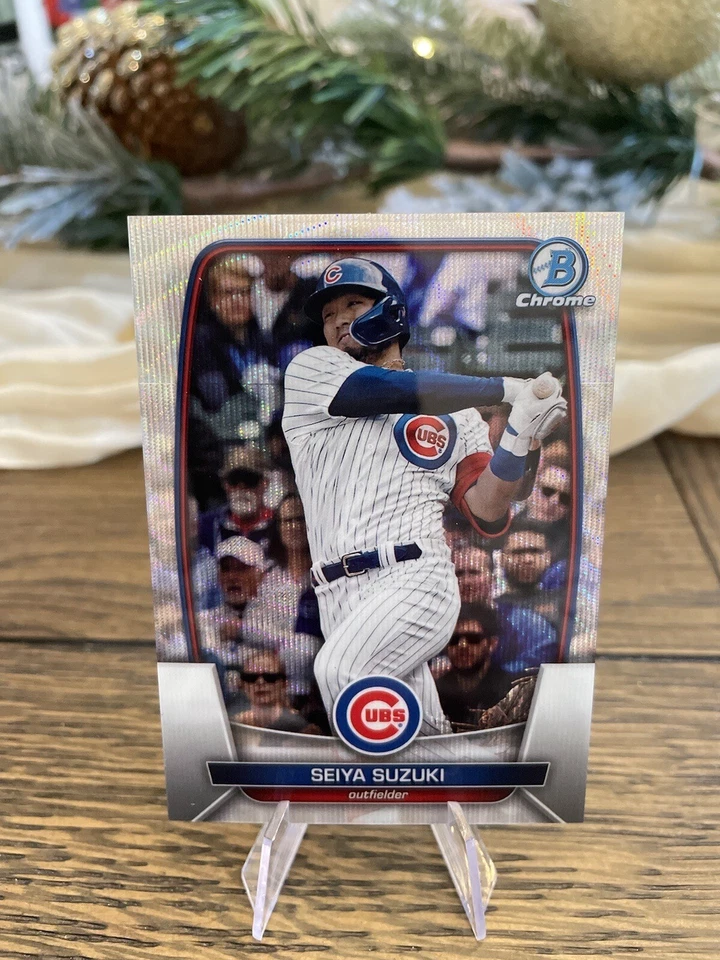 2023 SEIYA SUZUKI Bowman Chrome Silver Wave Refractor /100 CUBS Future ⭐️ - Image 1 of 2