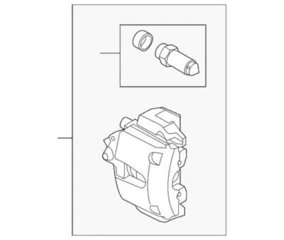 Pinza de freno de disco delantera original Ford Transit Connect 2010-2013 7T1Z-2B120-AA Foto 1 de 2