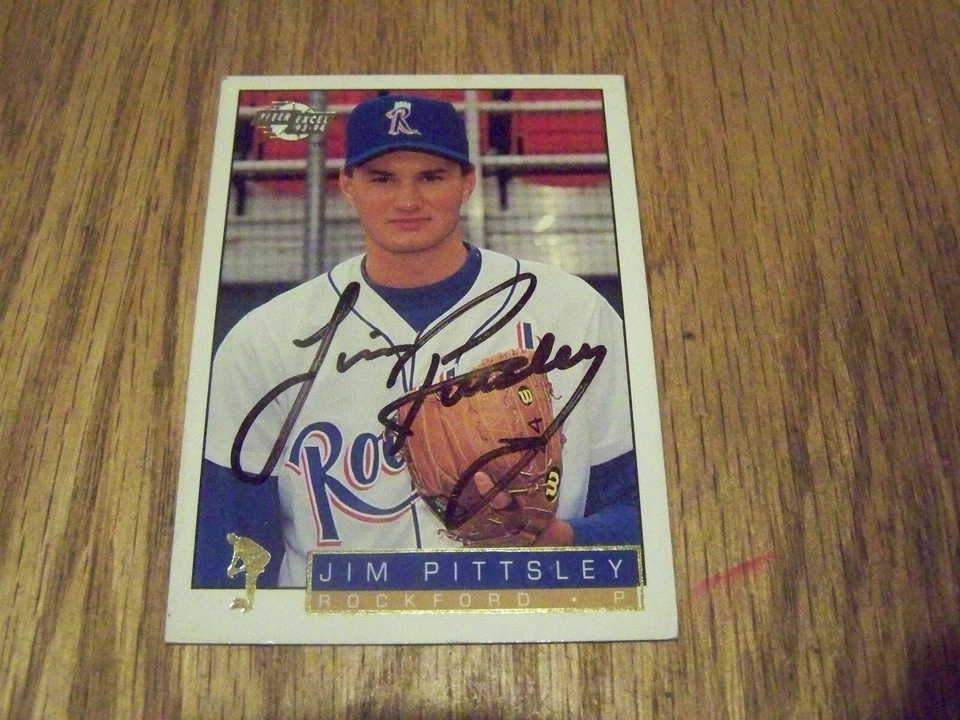 JIM PITTSLEY 1993-94 FLEER EXCELL AUTOGRAHED  BASEBALL CARD #70 - Image 1 of 1