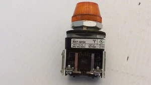 ALLEN BRADLEY 800T-QH24A PILOT LIGHT AMBER LED 24VAC/DC SERIES T  - Picture 1 of 5