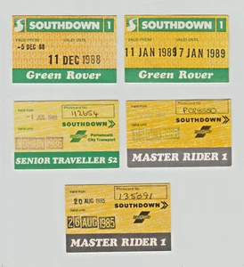 6 Southdown Motor Services Bustickets Portsmouth, Brighton, Worthing - Bild 1 von 2