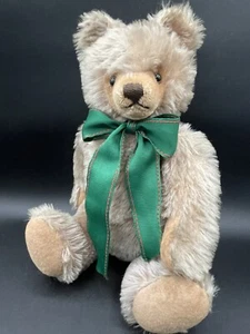 Vintage Tan Beige Original Steiff Teddy Bear Jointed 15” Brown Eyes With Ear Tag - Picture 1 of 15
