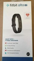 HOT!! Brand New Fitbit Alta HR Black/Stainless Steel Small