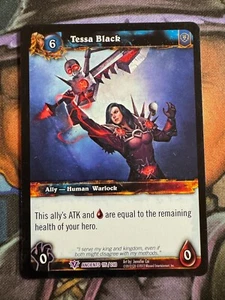 Juego de cartas coleccionables World of Warcraft Ancients 115/240 Tessa negro - Imagen 1 de 2