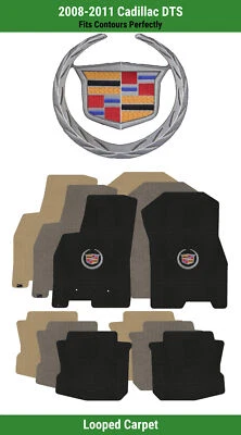 Alfombrillas delanteras y traseras Lloyd Loop para '08-11 DTS con escudo plateado Cadillac 1 Foto 1 de 4