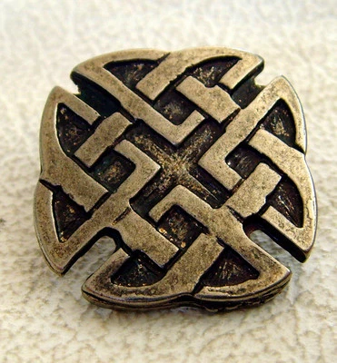 LEDERECKE KONSTANZ Viking-Nite Zierniete Schild Celtic-Knoten Wikinger Germanen Celtic Cross 2,6cm