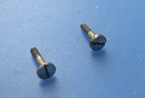 TORNILLOS DE CAJA VINTAGE PARA RELOJ BOLSILLO ELGIN TAMAÑO 16 2 PIEZAS - Imagen 1 de 1