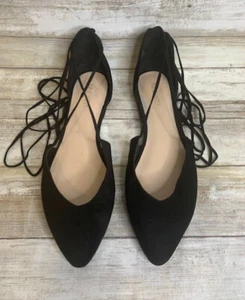 Nine West Stompino Black Ballet Flats Wrap Around Size 9M - Picture 1 of 10