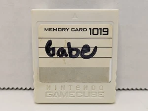 Nintendo DOL-020 1019 Block Memory Card for GameCube OEM White Tested Works - Picture 1 of 5