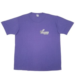 RUSSELL ATHLETIC Purple T Shirt Tee Soccer Coach USA Short Sleeve Mens XL - Picture 1 of 6