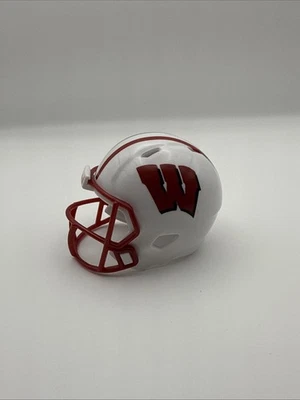 Wisconsin Badgers Riddell Pocket Pro Football Helmet Revolution NCAA - Image 1 of 2