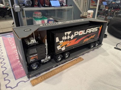 Vintage Nylint GMC 18 Wheeler #1 POLARIS RACING Semi Truck w/ a Box - Image 1 of 4