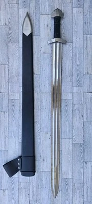 HONSHU Vikings Sword Blade High Carbon Steel 32 In Blade Viking Warior Sword - Image 1 of 4