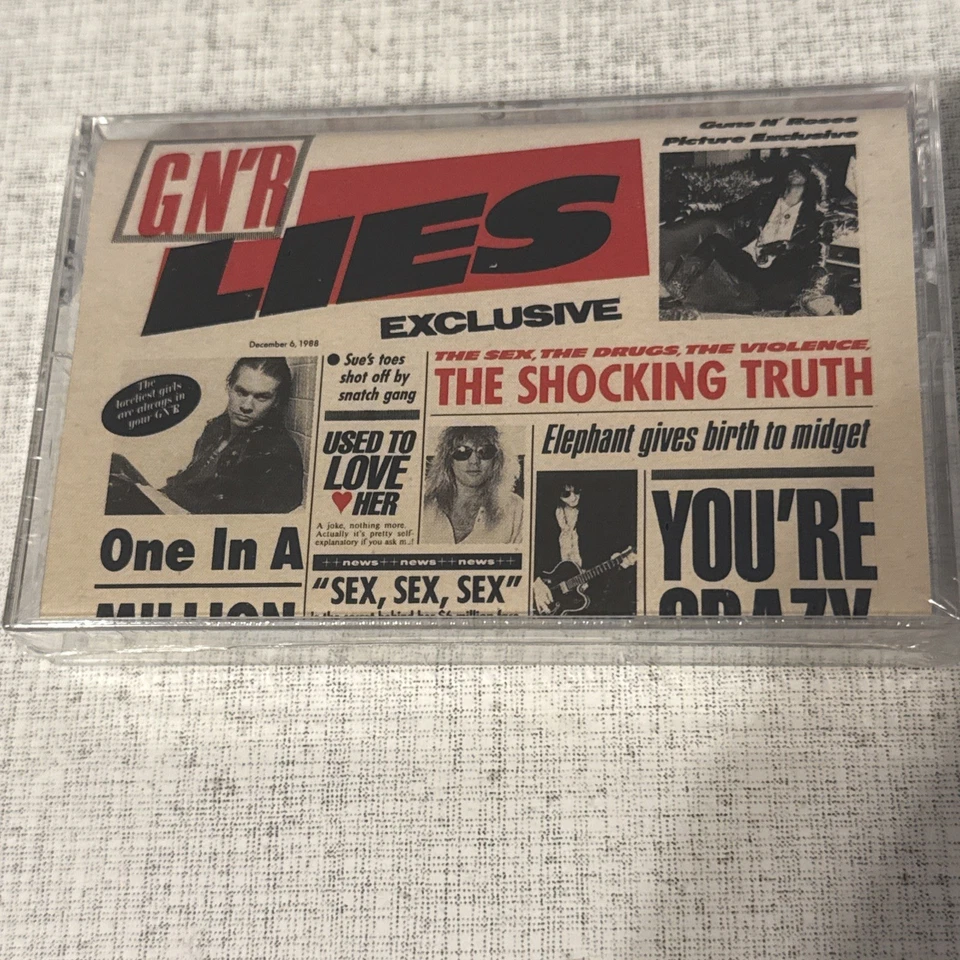 Guns N’ Roses - Lies Cassette - New Sealed w/ Hype - Image 1 of 2