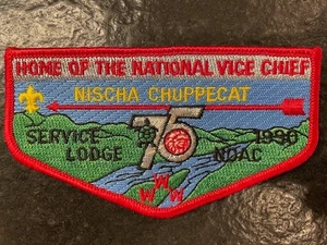 212 Nischa Chuppecat s8 1990 NOAC Service Lodge & 75th OA & National Vice Chief - Bild 1 von 1