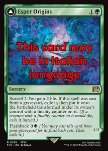 MTG ESPER ORIGINS EXC - ORIGINE DELL'ESPER 185 - FIN - MAGIC - Picture 1 of 1