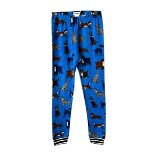 Hatley New Boy's Dogs Pajama Bottom Pants Blue Size 7 Sleepwear - Picture 1 of 8