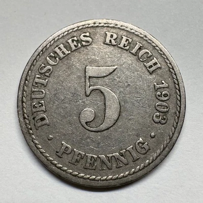 1903 Germany 5 Pfennig - A - Coin #C-083 - Image 1 of 2