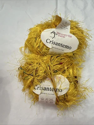 Vintage Trendsetter Yarns CRISANTEMO Yellow Confetti  2 Balls - Image 1 of 4