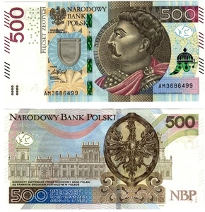 2017 Poland 500 Zlotych Banknote UNC  P190b - Picture 1 of 1