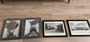 4 cuadros antiguos de Nevada enmarcados Minden Gardnerville Reno fotografías vintage - Imagen 1 de 5