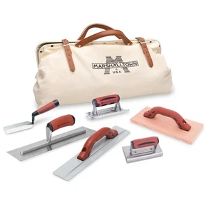 Concrete Apprentice Tool Kit in Canvas Bag, Includes 6 Concrete Tools, Finish... - Picture 1 of 8