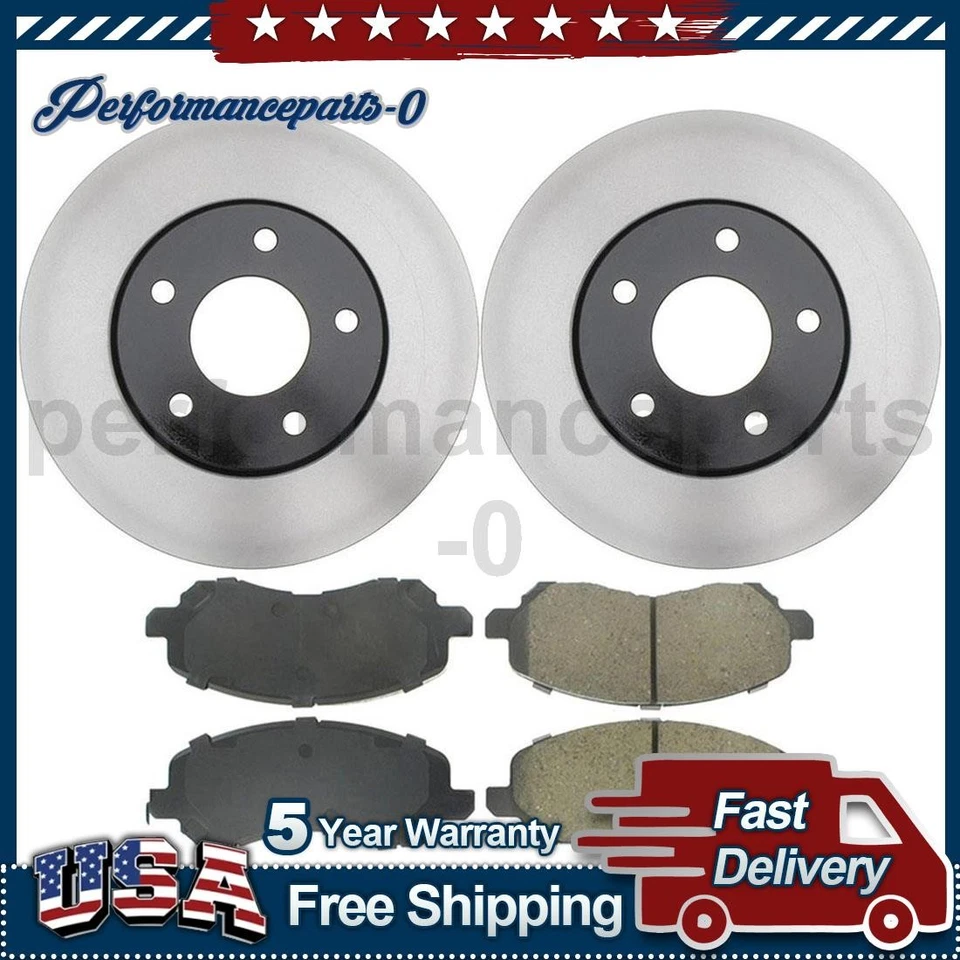 Juego de pastillas de freno delanteras rotor de freno de disco para Dodge Stratus 2001-2005 Foto 1 de 4