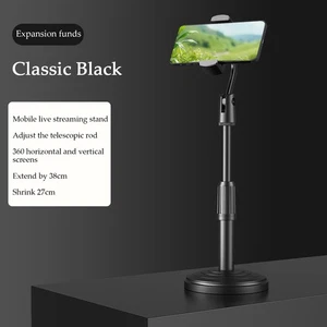 Mobile Phone Stand Stable Mount Adjustable Holder for Live Broadcast Video - Photo 1 sur 11