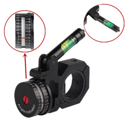 1" to 30mm Ring Scope Mount Angle Indicator CNC & Bubble Level For Hunting - Image 1 of 4