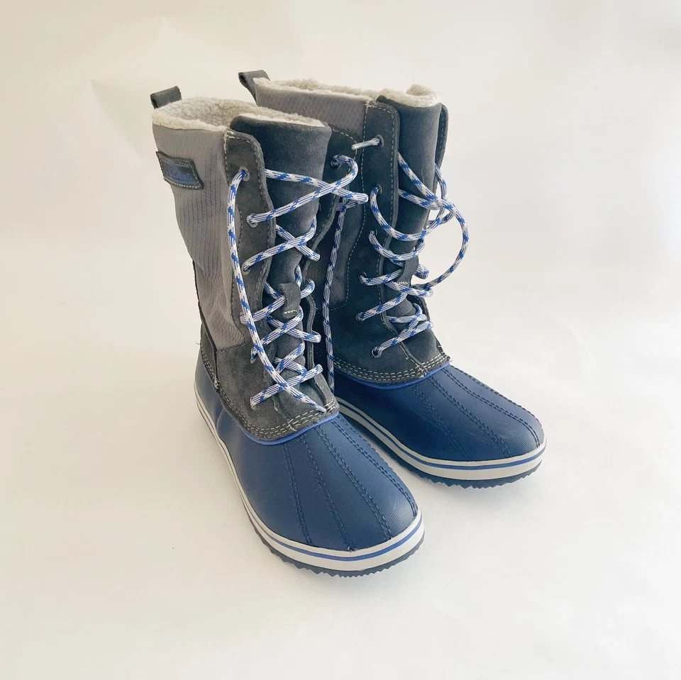 L.L. Bota de Senderismo Bean Youth Talla 6 Tek 2.5 Primaloft 200 Gramos Azul/Gris Usada en Excelente Condición Nueva Foto 1 de 4