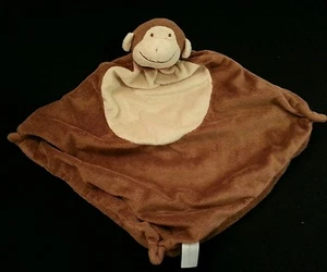 Angel Dear Brown Monkey Knotted Corners Security Blanket Baby Lovey Toy 12 x 12" - Picture 1 of 1