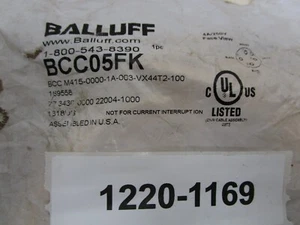 Balluff BCC05FK Cordset 22AWG 4 P 4A 250V AC/DC Female Straight to Pig Tail 6M - Picture 1 of 3
