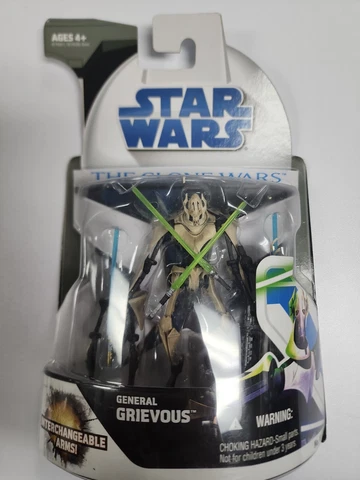 2008 Hasbro Star Wars Clone Wars General Grievous 3.75" Action Figure #6 NEW Cover