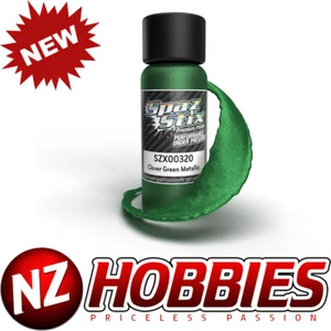 Spaz Stix SZX00320 Clover Green Metallic Airbrush Ready Paint, 2oz Bottle - Picture 1 of 2
